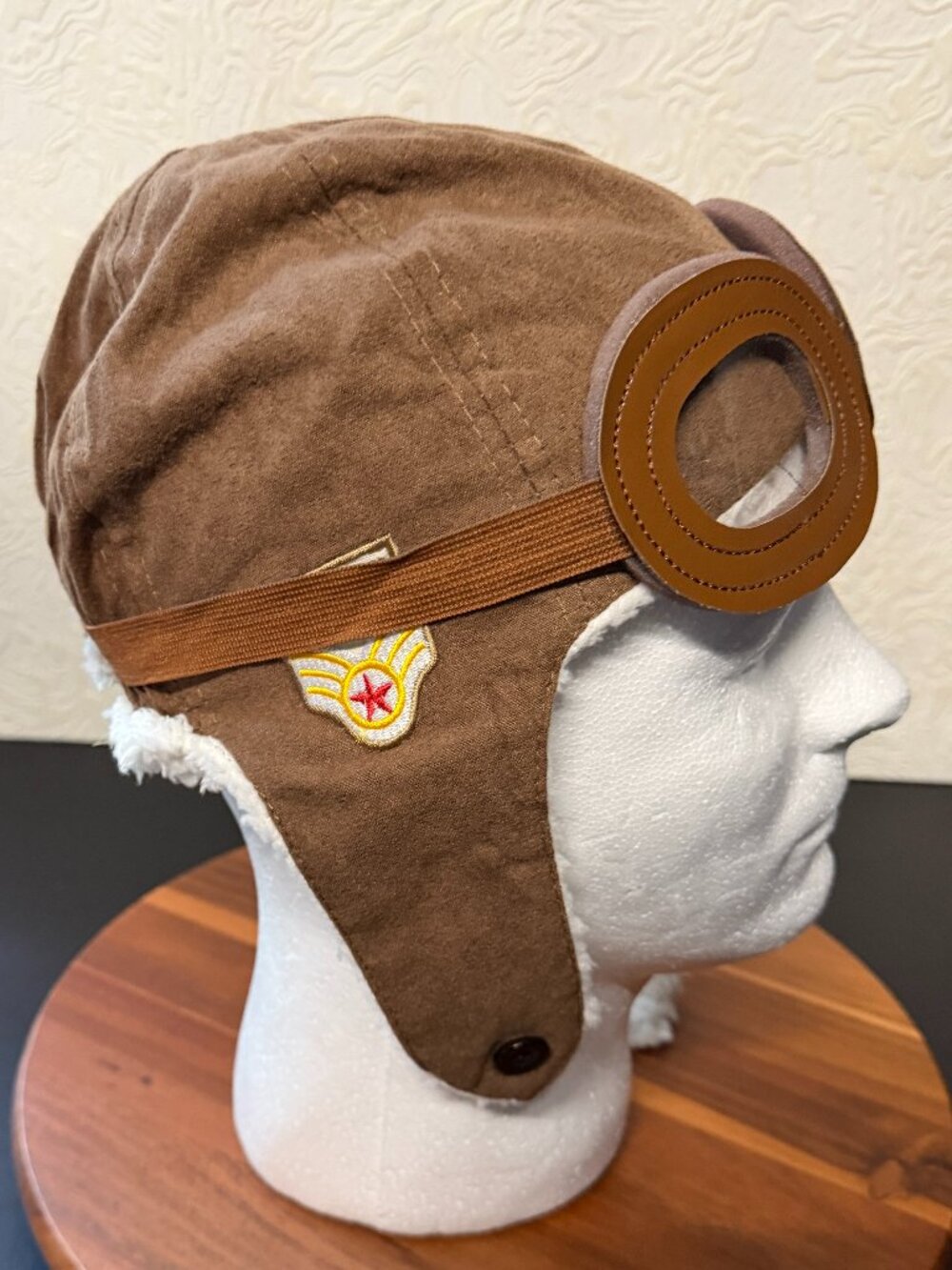Baby Toddler Pilot Aviator Hat with Goggles - Fleece Warm Cap, Fun Novelty Gift